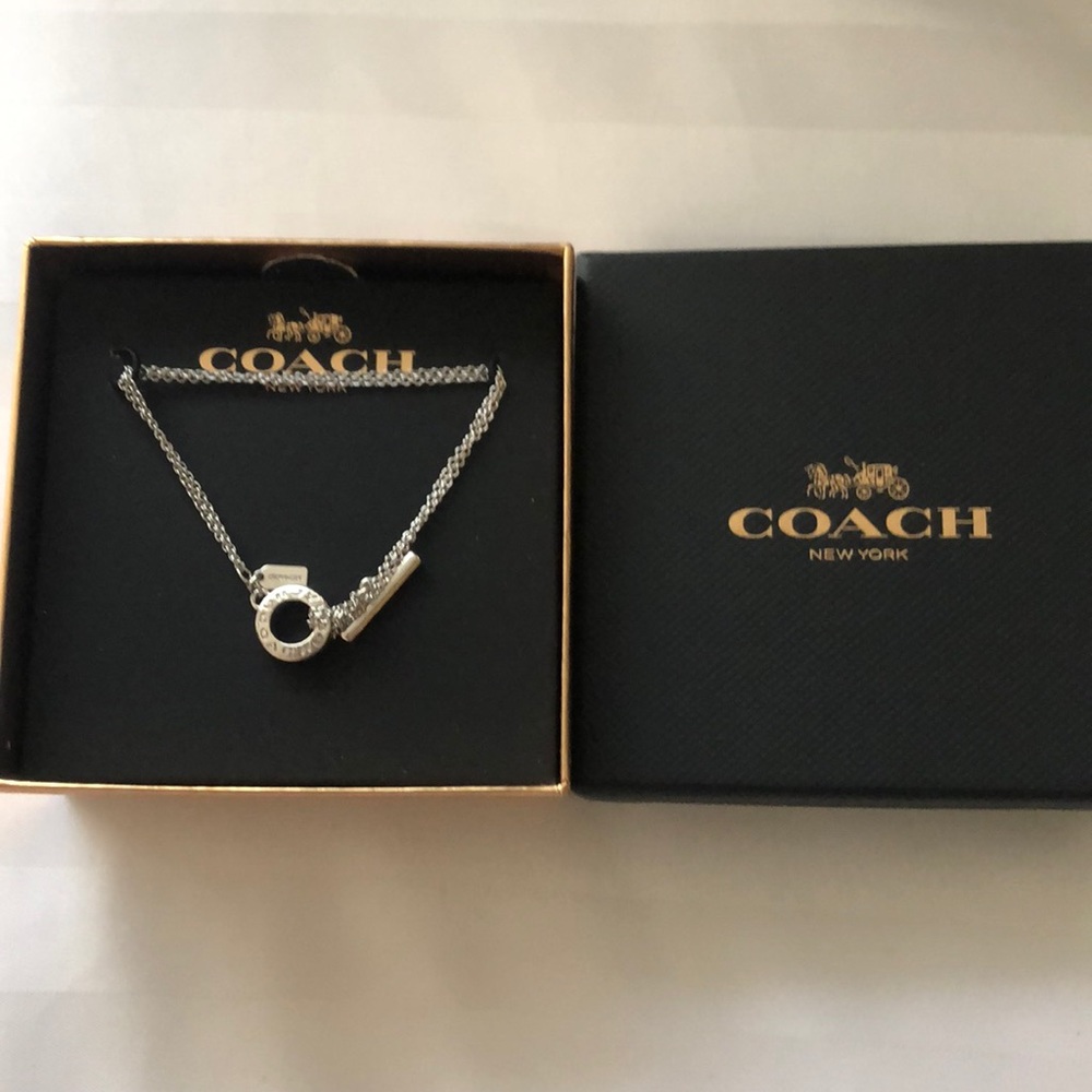 NWT Coach silver bracelet